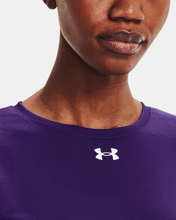 UA Locker - T-shirt pour femmes, Purple, pdpMainDesktop image number 3